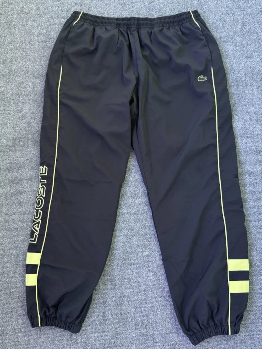 Lacoste Men's Black Contrast Details Relaxed Fit Sweatpants Track Pants XL